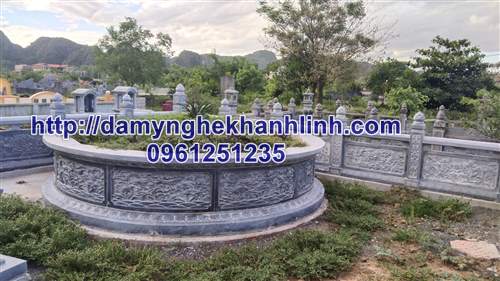 Mẫu mộ đá tròn đẹp 
