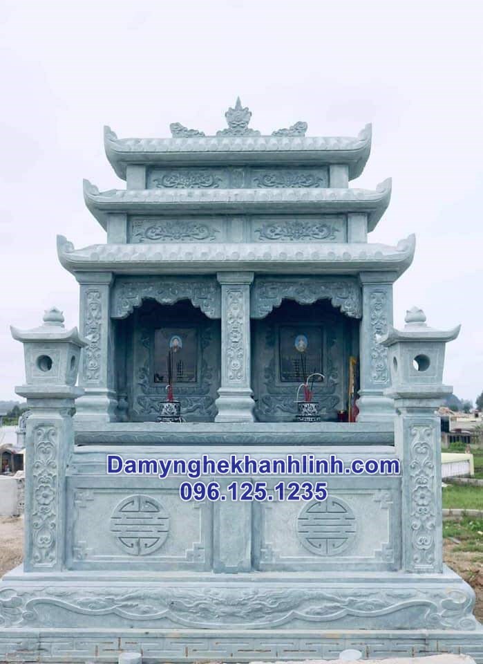 Mẫu mộ đôi ba mái đẹp 