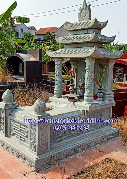 Mộ đá ba mái đẹp bán và lắp đặt tại Nam Định