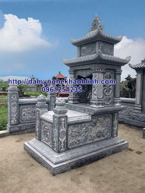 Mộ đá đẹp hai mái bán và lắp đặt tại Hà Nam 