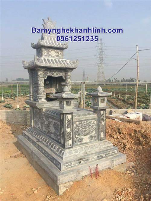 Mộ đá đẹp hai mái 