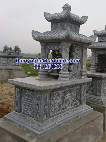 Mộ đá hai mái mộ đá hai đao đẹp 