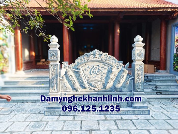 Top 10 Mẫu Cuốn Thư Đá Đẹp – Bình Phong Đá Phong Thủy Cho Nhà Thờ Họ, Lăng Mộ