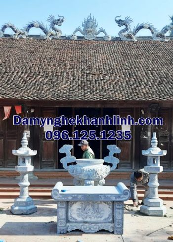 Lư hương đá Tiền Giang - Mẫu đẹp, giá hợp lý cho mọi công trình 