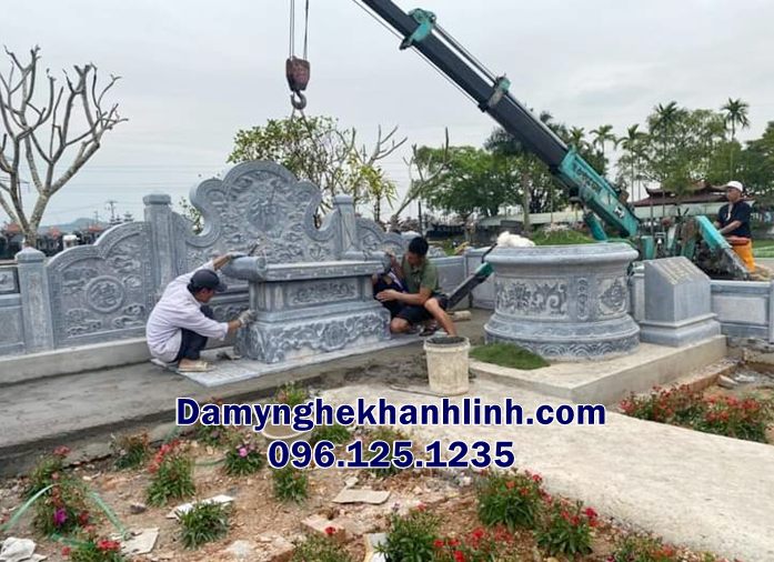 Báo giá mộ đá tròn theo công trình thi công thực tế